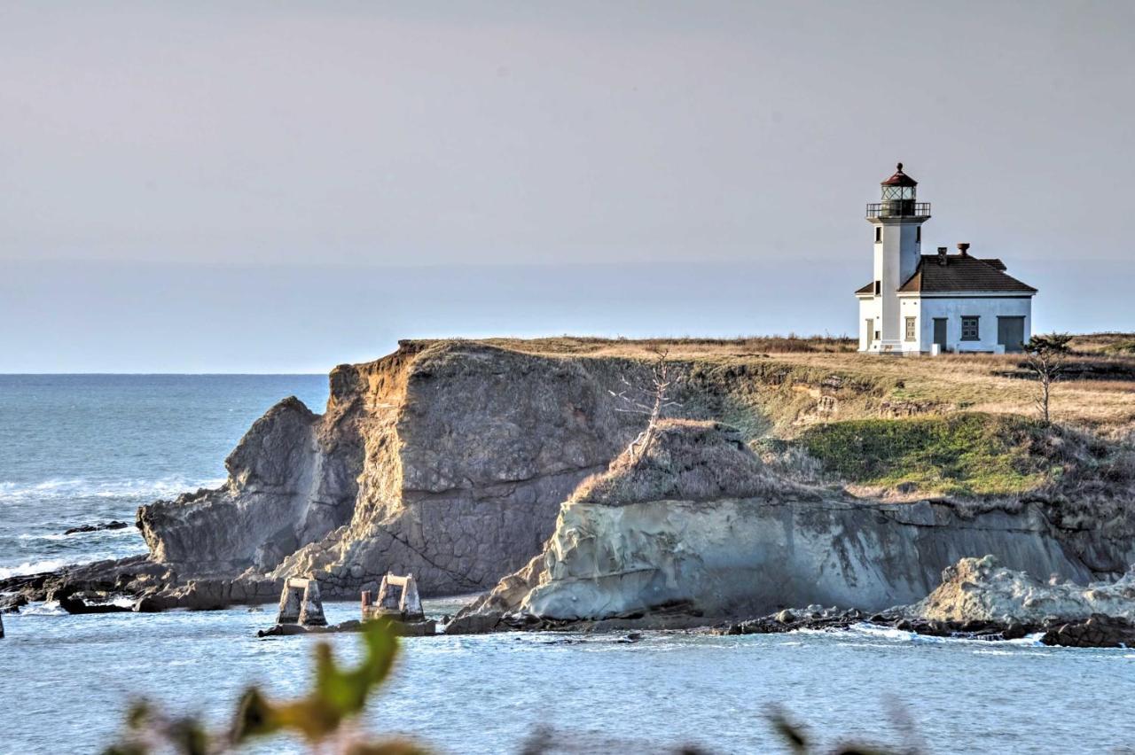 Cliffside Lighthouse Beach Home With Ocean View Coos Bay Dış mekan fotoğraf
